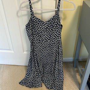 Navy Blue Old Navy Floral Sundress. Size Medium